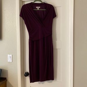 Flattering burgundy dress